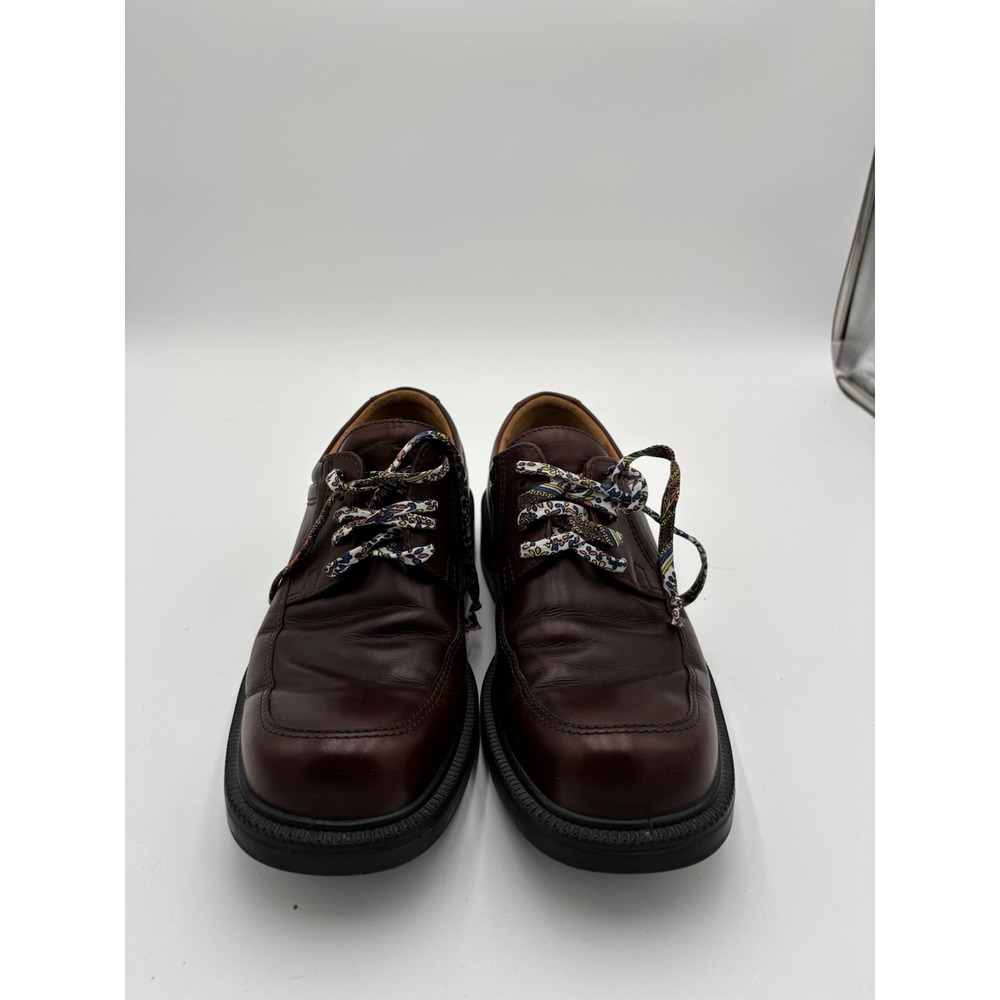 Ecco Shoes Mens Moc Toe Oxford Size 42 Brown With Flower Laces
